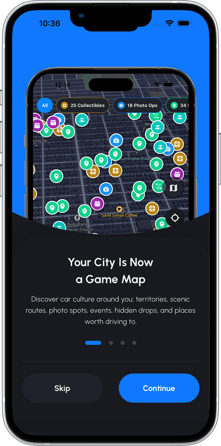 Spota app screen